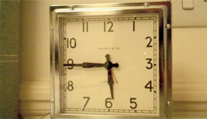 37. Hotel clock